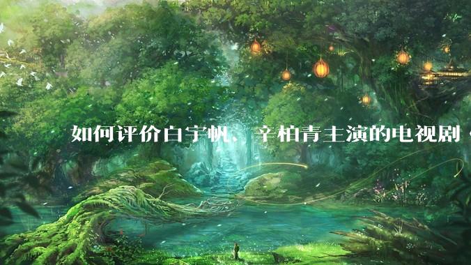 如何评价白宇帆、辛柏青主演的电视剧《护宝寻踪》？